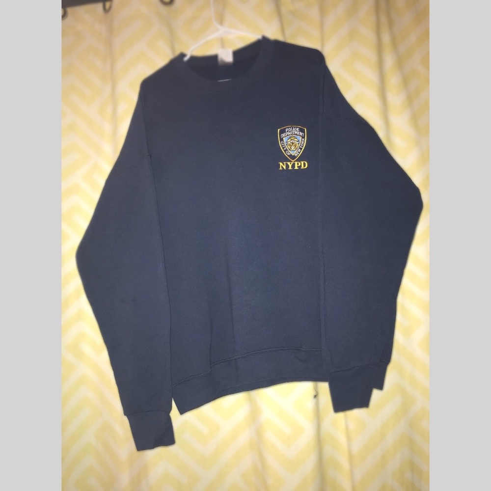NYPD Crewneck Embroidered Logo Sweatshirt